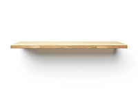 Minimalist wooden floating shelf