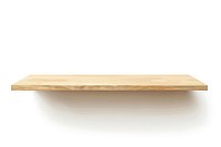 Minimalist wooden floating shelf