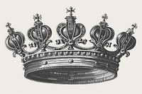 Elegant vintage royal crown illustration