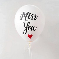 Balloon with 'Miss You' message