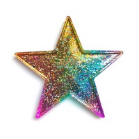 Glitter rainbow star accessories accessory symbol.