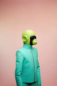 Futuristic monkey in stylish attire