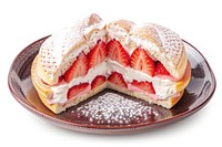 Delicious strawberry cream sandwich cake