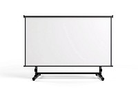 Portable projection screen for presentations.