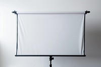 Blank projector screen for presentations