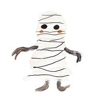 Cute mummy character illustration