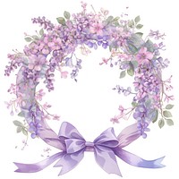 Purple coquette frame chandelier blossom flower.