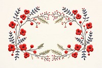 Elegant floral wreath illustration