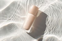 Elegant nude nail polish bottle