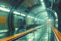 Futuristic underground subway station design