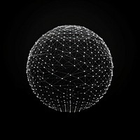 Abstract digital network sphere