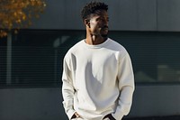 Men's sweater mockup design psd