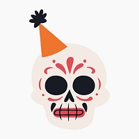 Mexican sugar skull illustration vector