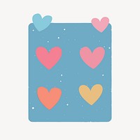 Cute sticky notes illustration vector