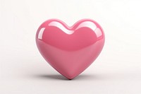 Glossy pink heart illustration