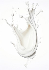 Milk splash isolated on white