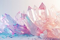 Vibrant pastel crystal formations