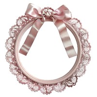 Elegant pink lace frame