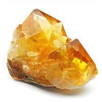 Vibrant yellow citrine crystal gemstone