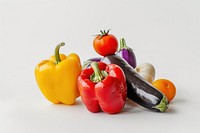 Colorful fresh vegetables on display