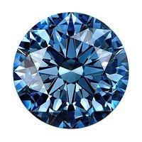 Radiant blue diamond gemstone