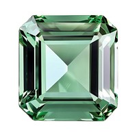 Elegant green emerald-cut gemstone