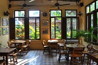 Cozy cafe with natural light