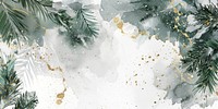 Winter watercolor background abstract branches elegant.