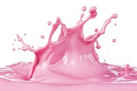 Vibrant pink liquid splash art