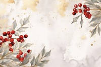 Winter watercolor background painting branches elegant.