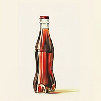 Classic soda bottle illustration art