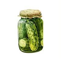 Hand-drawn jar of pickles