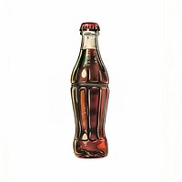 Classic soda bottle illustration