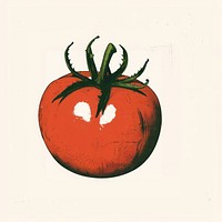 Vintage tomato illustration art