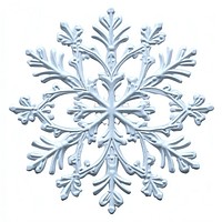 Intricate white snowflake decoration