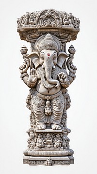 Intricate Ganesha stone sculpture art