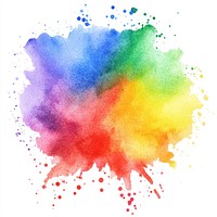 Vibrant watercolor splash illustration