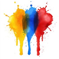 Vibrant watercolor paint splashes