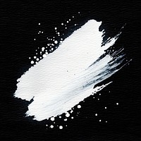 Abstract black white paint splash