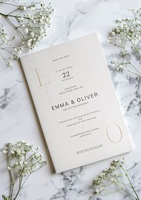 Elegant wedding invitation card design