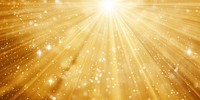 Golden sun burst background light shimmering sparkling.