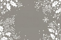 Elegant winter-themed floral background