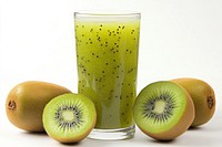 Fresh kiwi juice and fruits