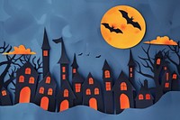 Spooky Halloween night scene