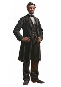 Historical figure, formal attire, standing