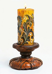 Ornate candle holder background