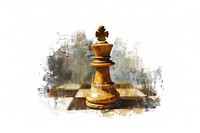 Artistic chess king piece