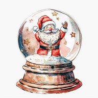 Festive Santa Claus snow globe