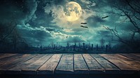 Halloween background night moon sky.