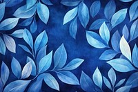 Large abstract blue leaves plant.